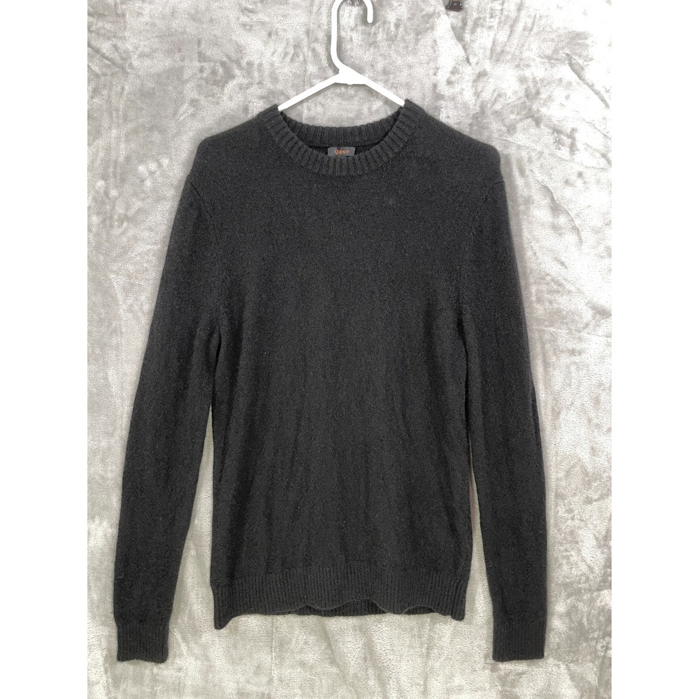 Quince Women Size M  100% Yak Wool Crewneck Sweater Black